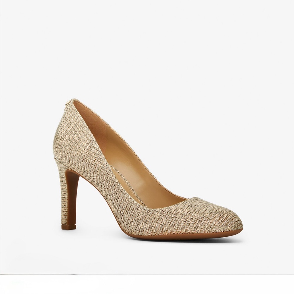 Michael Kors Chantal Flex Glitter Chain Mesh Pump SZ.8.5